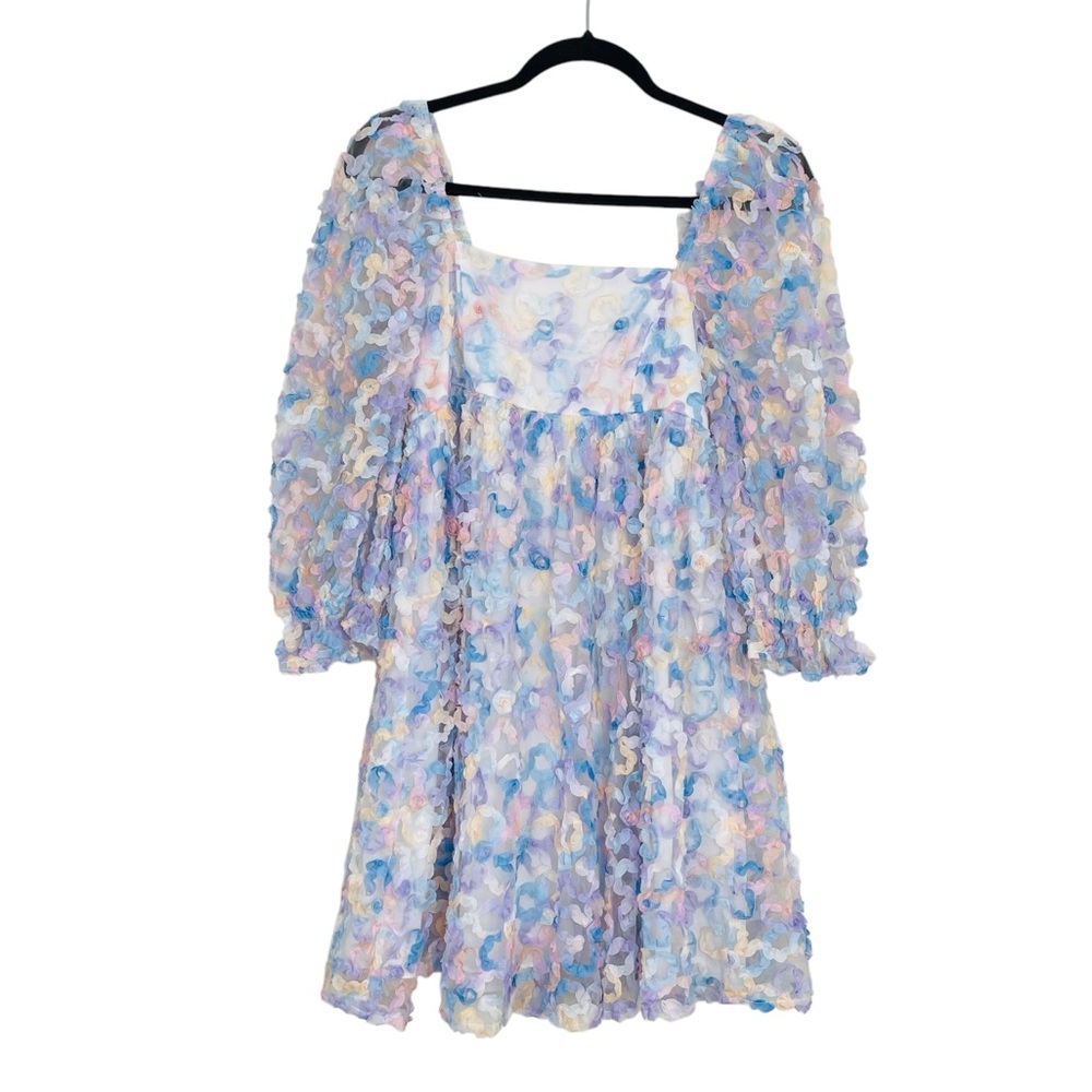 Storia 3D Floral Empire Mini Dress Size Small - Picture 10 of 13